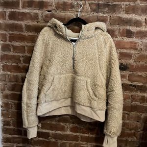 Lulu Lemon Sherpa, Half-zip Hoodie